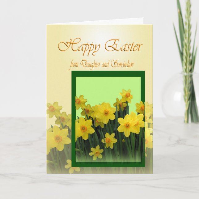 Happy Easter Card from Daughter and son in law (Front)