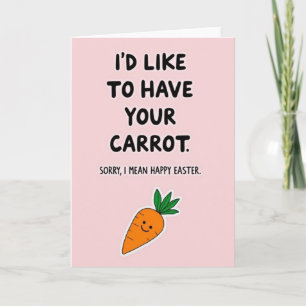 Happy Easter Carrot Card