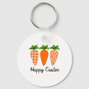 Happy Easter Carrot Cute Easter Key Ring