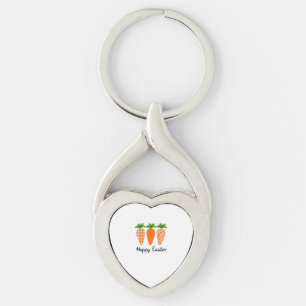 Happy Easter Carrot Cute Easter T-Shirt Key Ring