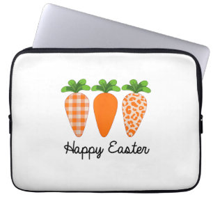 Happy Easter Carrot Cute Easter T-Shirt Laptop Sleeve