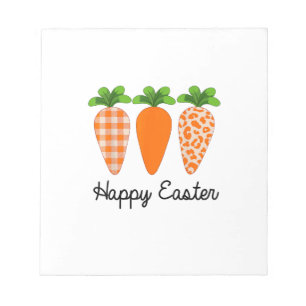 Happy Easter Carrot Cute Easter T-Shirt Notepad