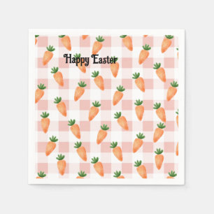  Happy Easter Carrots Napkin