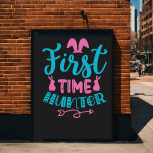 Happy Easter. Cartoon Poster