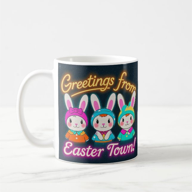 Happy Easter Celebration Coffee Mug (Left)