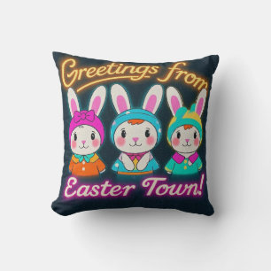 Happy Easter Celebration Cushion