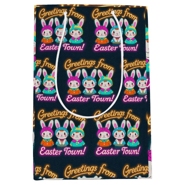 Happy Easter Celebration Medium Gift Bag (Front)