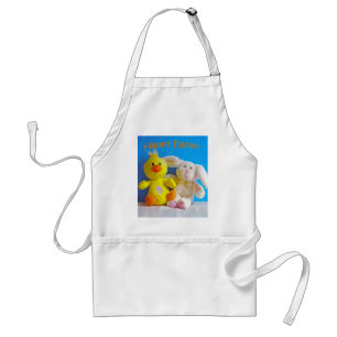 Happy Easter Chick + Bunny Standard Apron