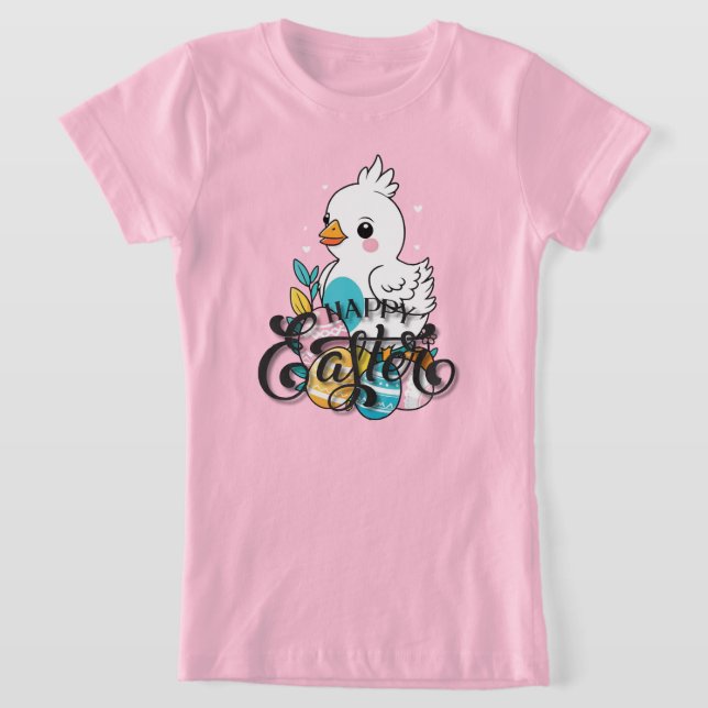 Happy Easter Chick T-Shirt (Laydown)