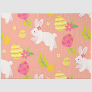 Happy Easter Chicken And Rabbit Tissue Paper