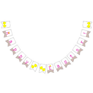 Happy Easter Chicks Bunting