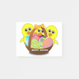 "HAPPY EASTER" CHICKS POST-IT NOTES