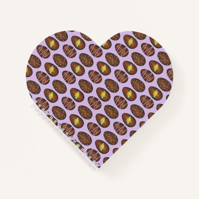 Happy Easter Chocolate Buttercream Creme Egg Candy Notebook (Front)