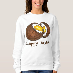 Happy Easter Chocolate Creme Cream Egg Foodie Sweatshirt