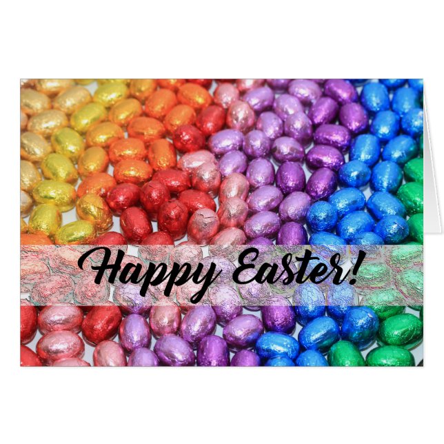 Happy Easter Chocolate easter eggs (Front Horizontal)