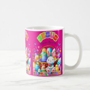 HAPPY EASTER.. CHRIST IS TRULY RISEN, COFFEE MUG