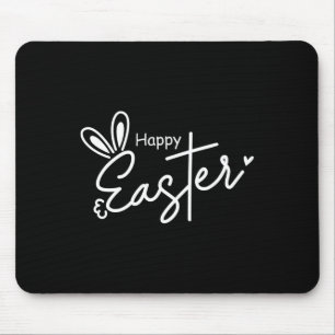 Happy Easter Christian Cross Easter Bunny 1  Mouse Mat
