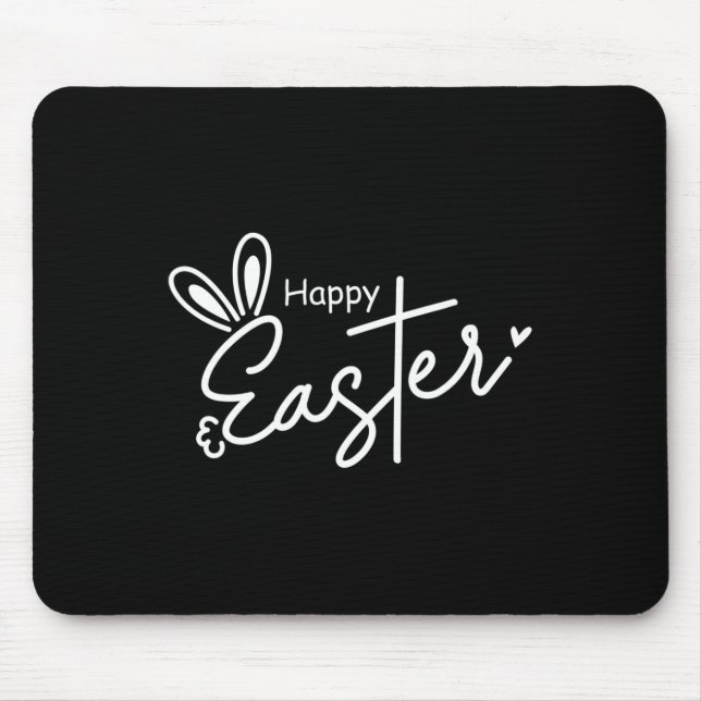 Happy Easter Christian Cross Easter Bunny 1  Mouse Mat (Front)