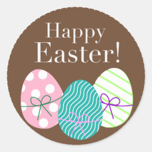 Happy Easter Classic Round Sticker