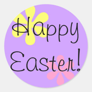Happy Easter! Classic Round Sticker