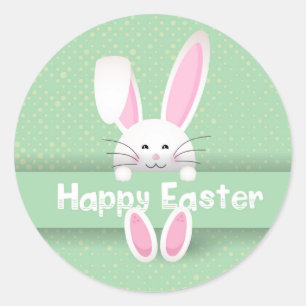 Happy Easter Classic Round Sticker