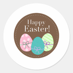 Happy Easter Classic Round Sticker