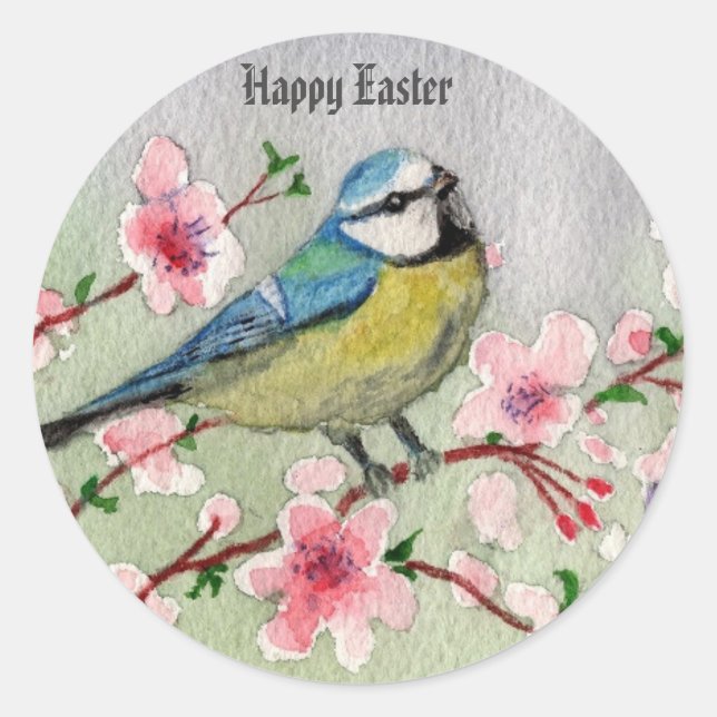 Happy Easter  Classic Round Sticker (Front)