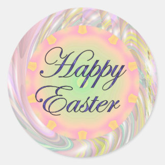 Happy Easter Classic Round Sticker