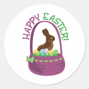 Happy Easter! Classic Round Sticker