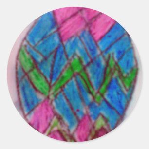 Happy Easter Classic Round Sticker