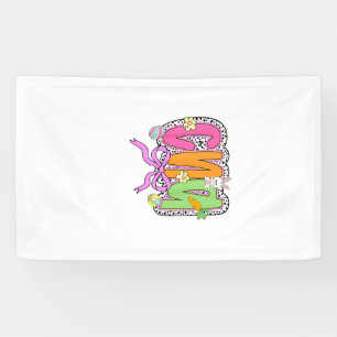 Happy Easter CNA Nurse Coquette Bow Bunny Eggs Wom Banner