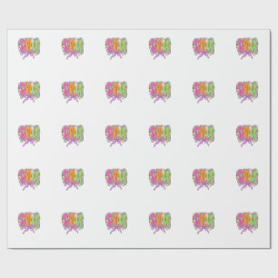 Happy Easter CNA Nurse Coquette Bow Bunny Eggs Wom Wrapping Paper