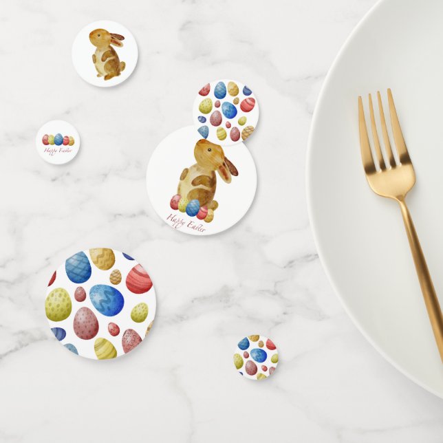 Happy Easter – Colourful Eggs Table Scatter Gift Confetti (Group)