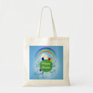 Happy Easter Colourful Planet Tote Bag
