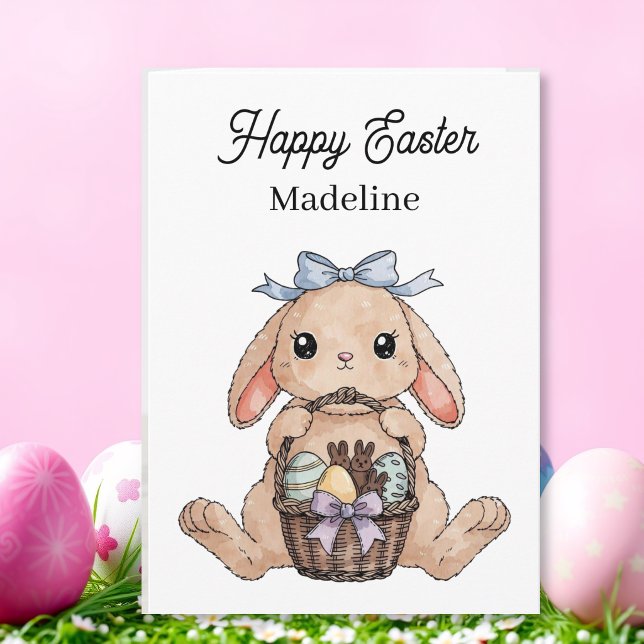 Happy Easter Colouring Page Personalised Card (Creator Uploaded)