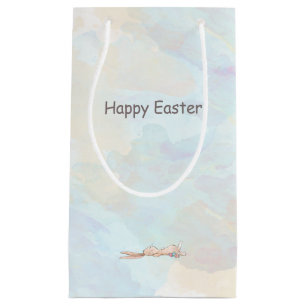 Happy Easter Cool Bunny Rabbit Eggs Custom Small Gift Bag