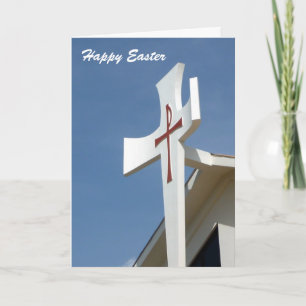 happy easter cross holiday card