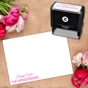Happy Easter Custom Name Self-inking Stamp