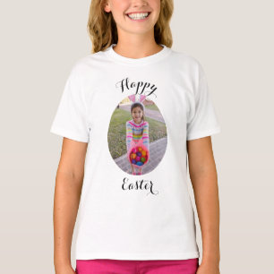 Happy Easter Custom Photo Egg Hunt Kids Holiday T-Shirt