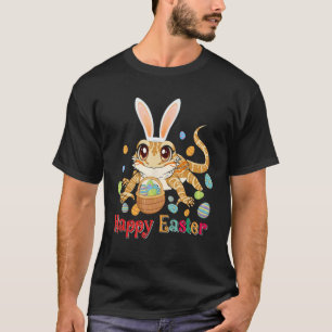 Happy Easter Cute Bunny Bearded Dragon Easter Eggs T-Shirt