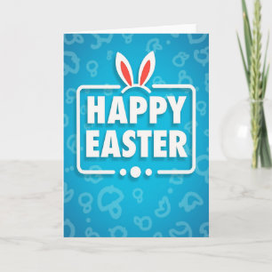 Happy Easter Cute Bunny Card