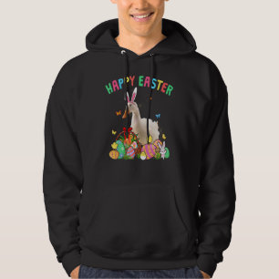 Happy Easter Cute Bunny Duck With Easter Eggs Bask Hoodie