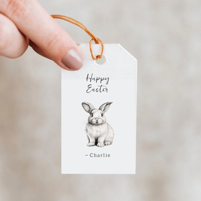 Happy Easter Cute Bunny Gift Tags (Creator Uploaded)