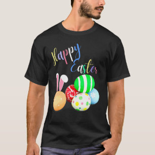 Happy Easter Cute Bunny Golden Retriever Wearing B T-Shirt