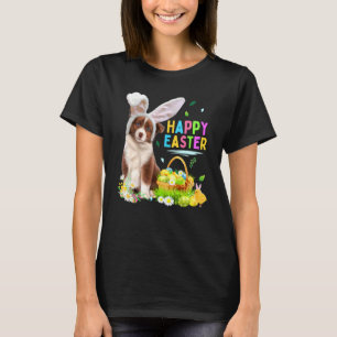 Happy Easter Cute Bunny Golden Retriever Wearing B T-Shirt