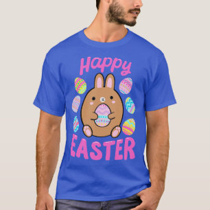 Happy Easter Cute Bunny Holding An Egg Cute Easter T-Shirt