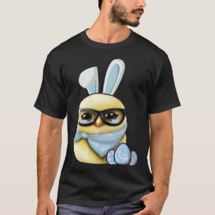 Happy Easter Cute Chicken Bunny Rabbit Ears Chick  T-Shirt
