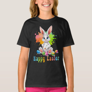 Happy Easter, Cute Colourful Easter T-Shirt