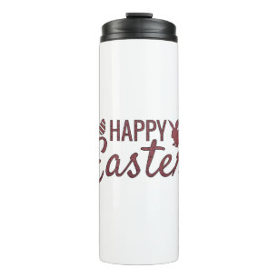 Happy Easter cute Design Thermal Tumbler