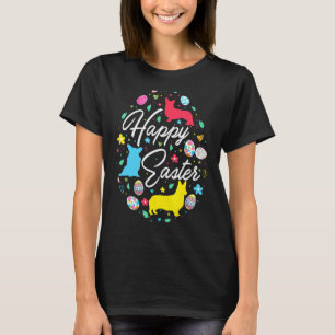 Happy Easter Cute Easter Eggs Shape Collection Co T-Shirt